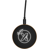 Kabellose Ladestation aus Holz mit Leuchtlogo - Heli