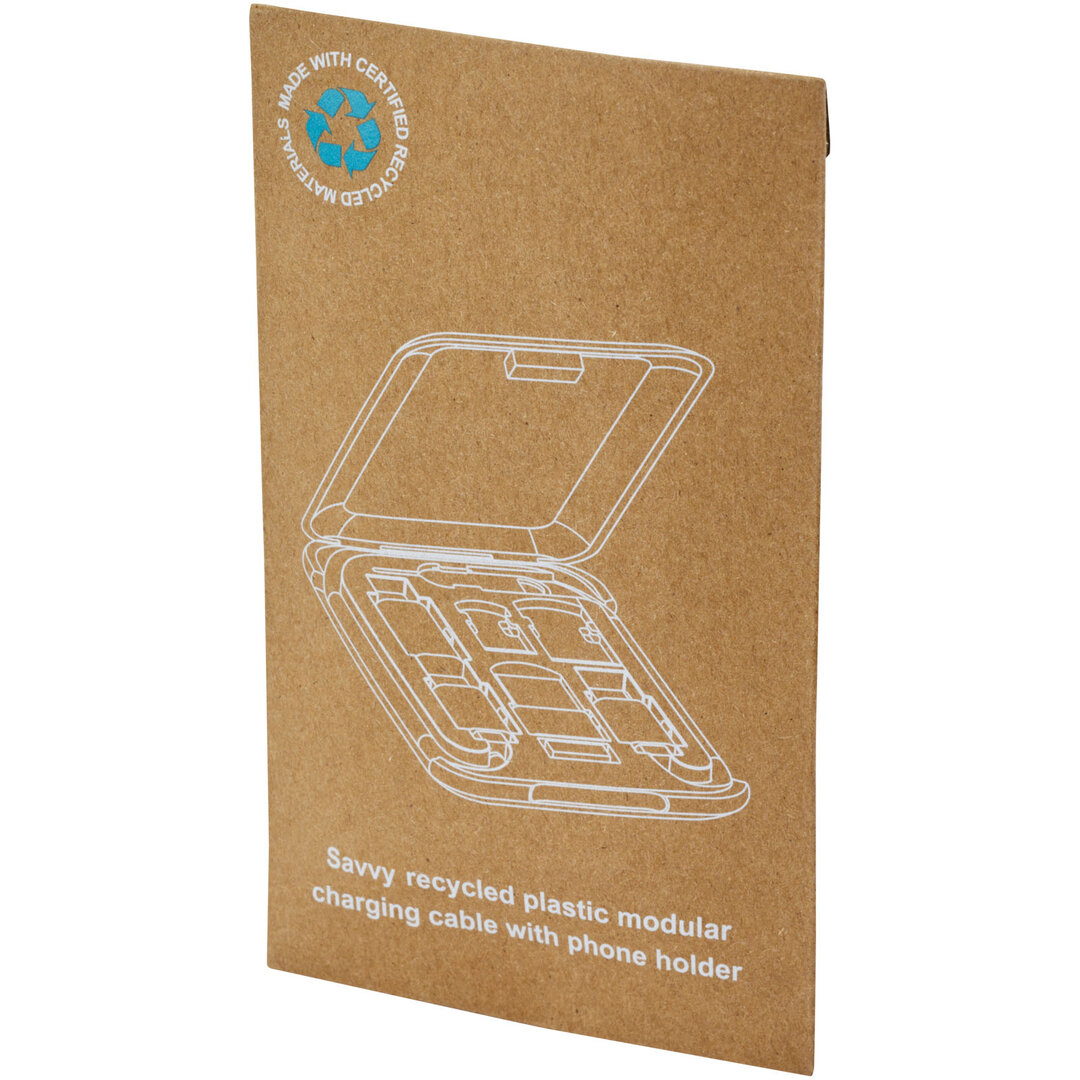 Recyceltes modulares Ladekabel mit Telefonhalterung - Buolla