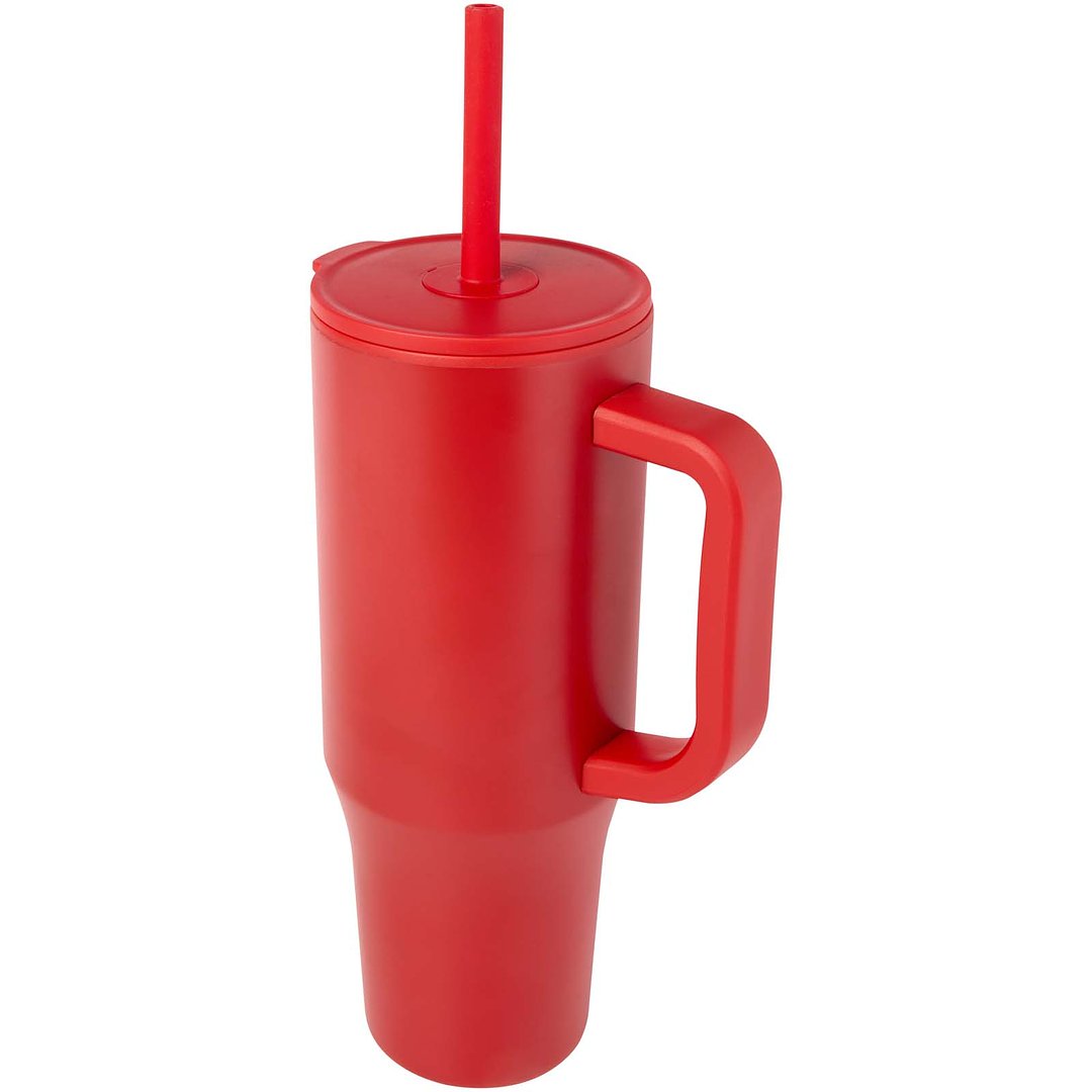 900 ml RCS-zertifizierter Isolierbecher mit Silikon Trinkhalm - Annang