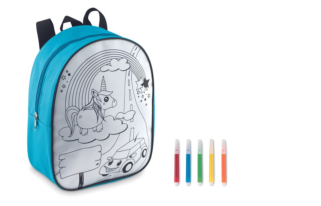 Rucksack mit 5 Filzstiften Giuana