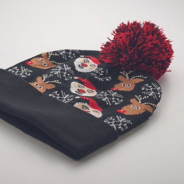 Weihnachtliche Strickmütze Tria