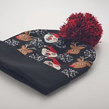 Weihnachtliche Strickmütze Tria