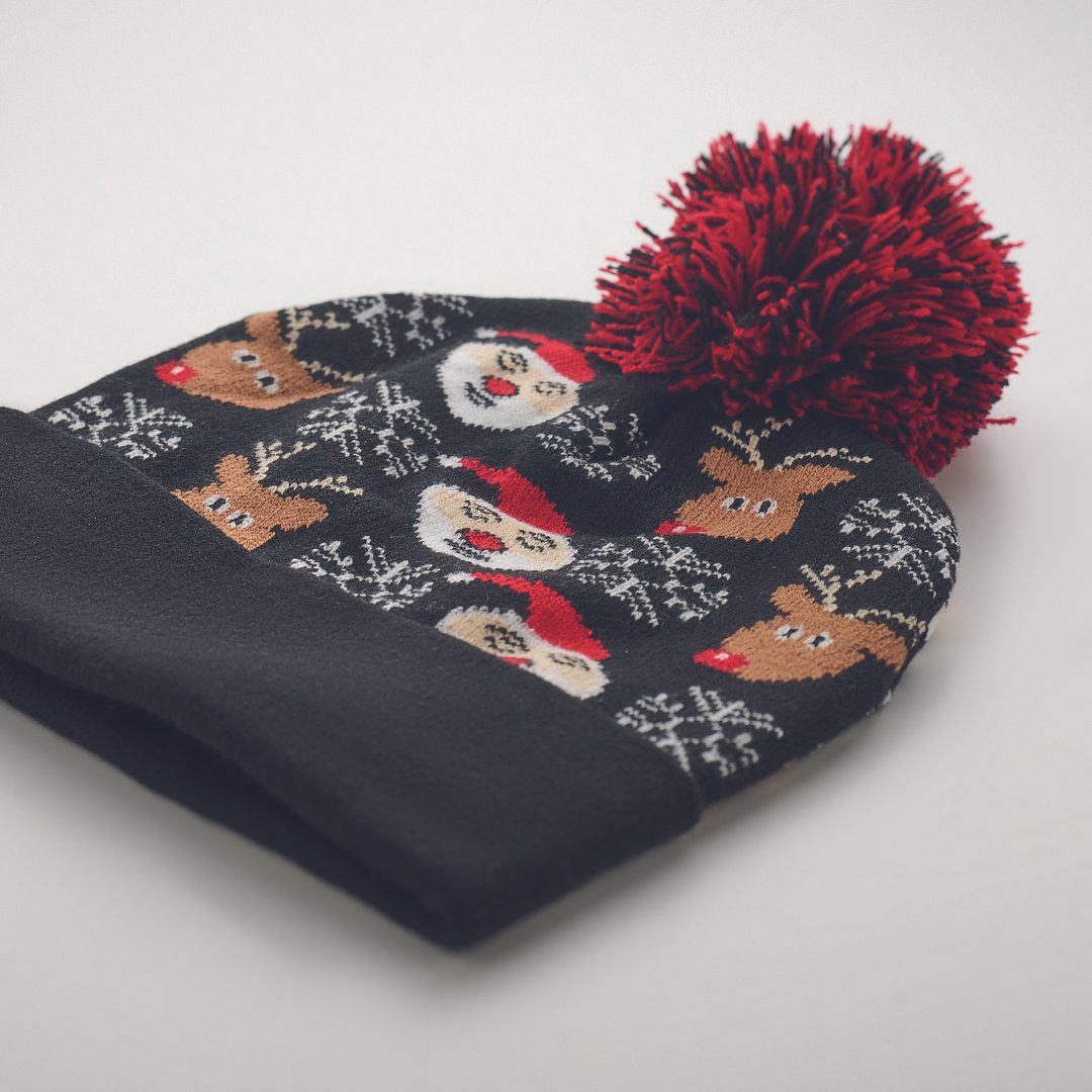 Weihnachtliche Strickmütze Tria