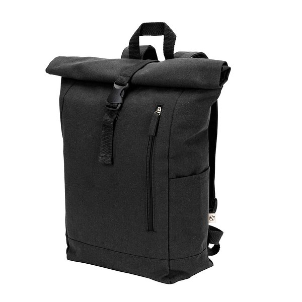 Roll-Top-Rucksack aus recyceltem Baumwolle und recyceltem Polyester (380 g/m²) Lüzzasch