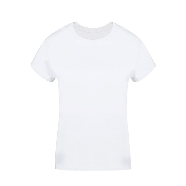 Erwachsene Frauen Weiss T-Shirt Idiyo