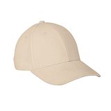 Kappe aus 100 % gebürsteter Baumwolle (260 g/m²) mit 6 Paneelen Raitlin