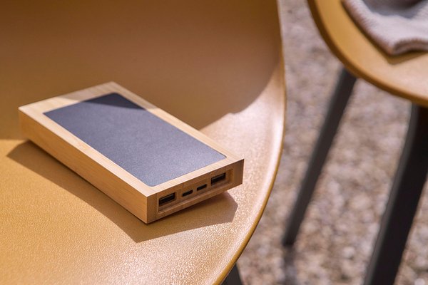 Bambus Solar-Powerbank Noleer