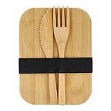 Edelstahl-Brotdose mit Bambusdeckel Urschatht