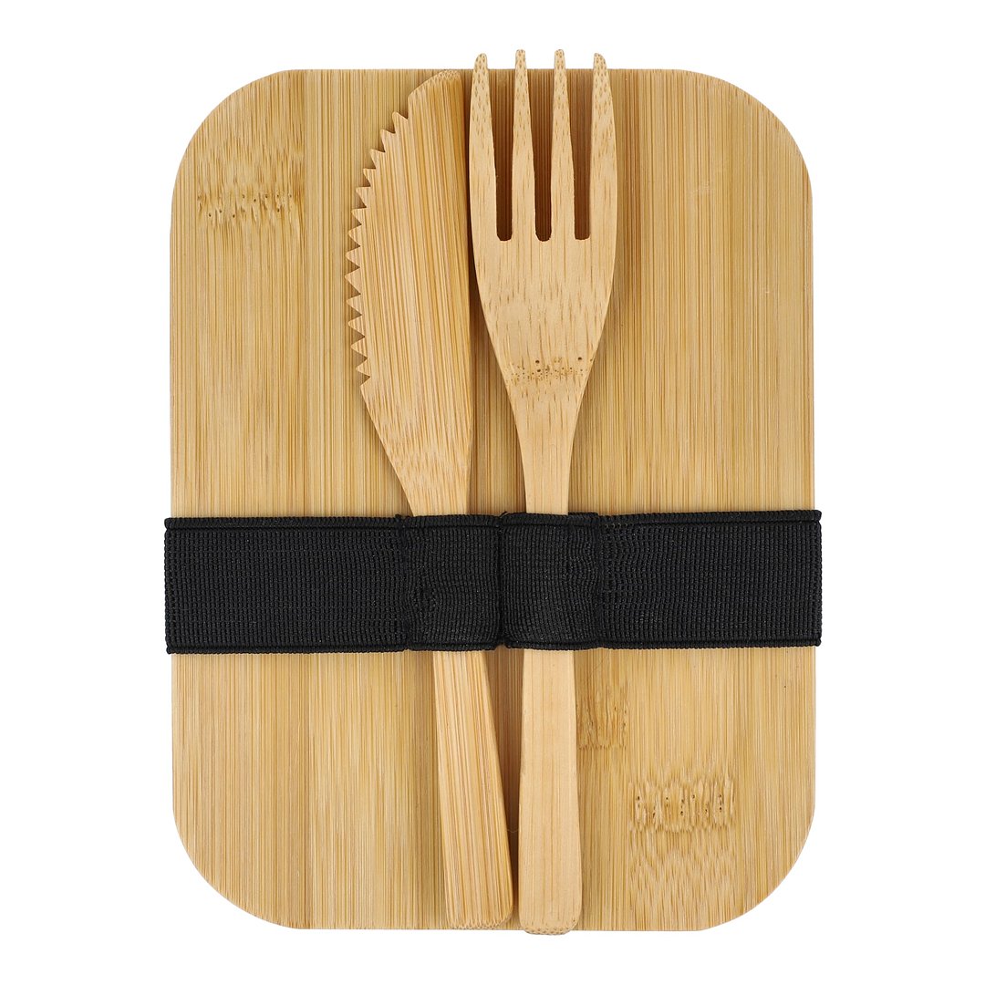 Edelstahl-Brotdose mit Bambusdeckel Urschatht