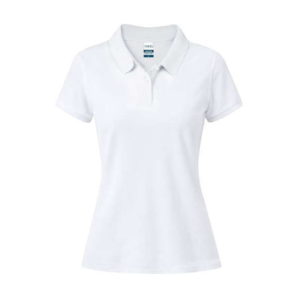 Erwachsene Frauen Weiss Polo-Shirt Idpan