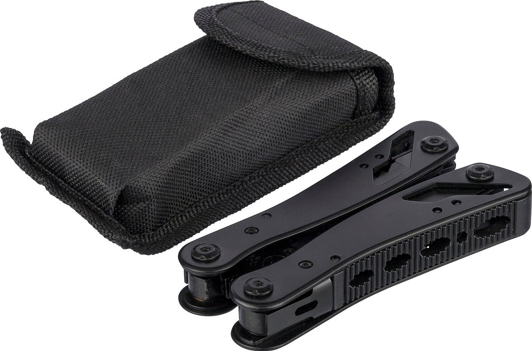 Schwarzes Aluminium-Multitool Lurst