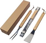 Grillset Masper | Edelstahl | 3 St. | Holzgriffe