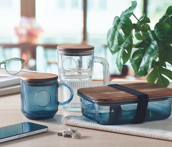 Gerippter Glasbecher 300ml Oldivandy