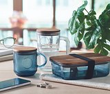 Gerippter Glasbecher 300ml Oldivandy
