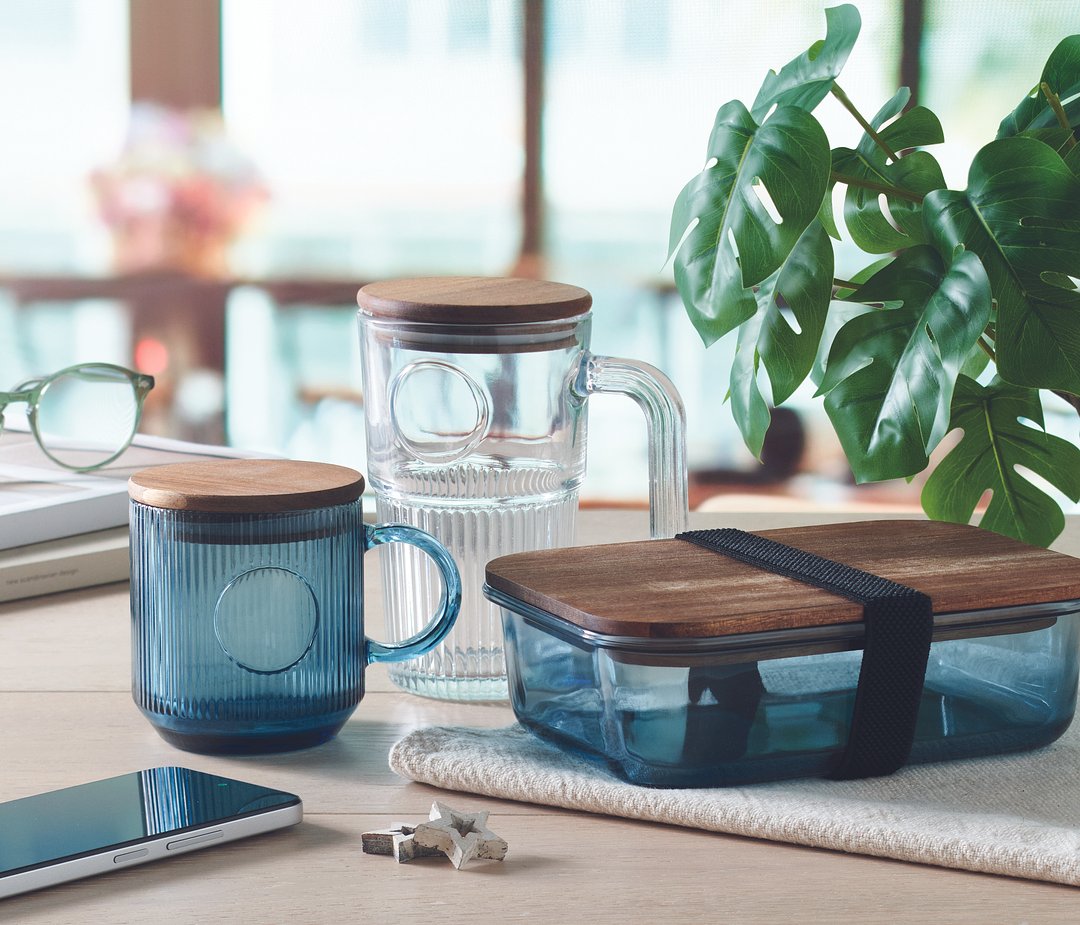 Gerippter Glasbecher 300ml Oldivandy