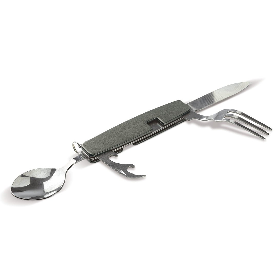 Zusammenklappbares Besteck im Multi-tool Uelleer