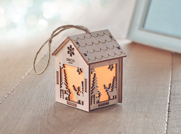 Anhänger Haus mit Licht Altix