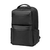 Wasserabweisender Rucksack aus recyceltem Twill mit zwei grossen Fronttaschen, 17 Zoll Leycili