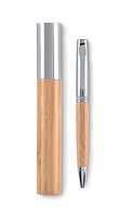 Kugelschreiber Metall/Bambus Stgaule
