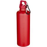 750 ml einfarbige RS-zertifizierte Wasserflasche aus recyceltem Kunststoff mit Karabinerhaken - Emeritlie