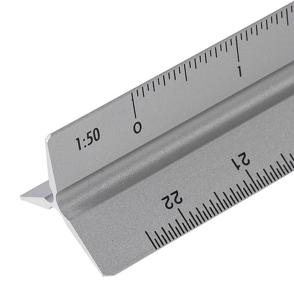 Aluminium-Dreiecklineal 30 cm Warjat