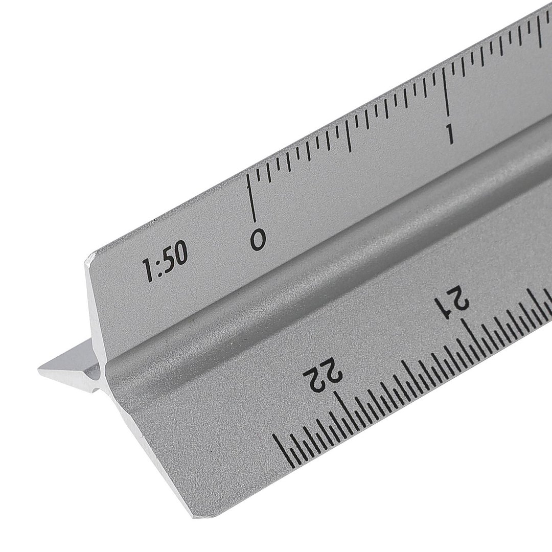 Aluminium-Dreiecklineal 30 cm Warjat