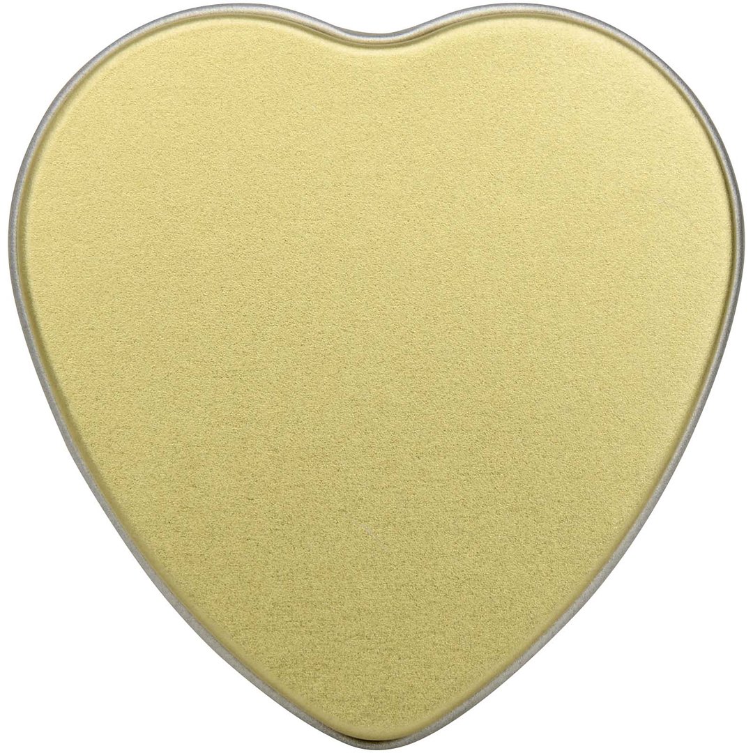 Herzförmige Zinnkerze mit Vanille Duft - Giun