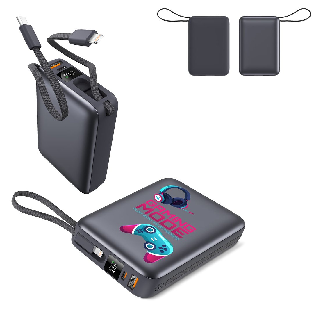 Nova Powerbank 22,5 W Power Delivery mit integrierten Kabeln 20000 mAh Bignata