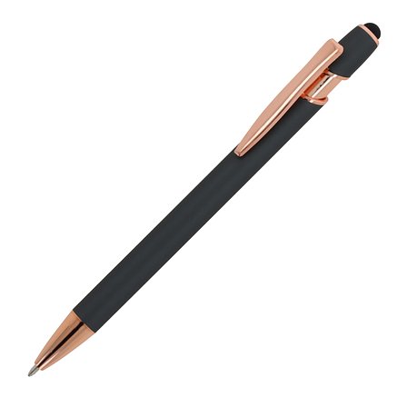 Kugelschreiber Paris Deluxe Metall gummiert Helieri