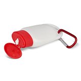 Sonnenschutzlotion mit Karabiner SPF30 aus recyceltem Material Hatrudi