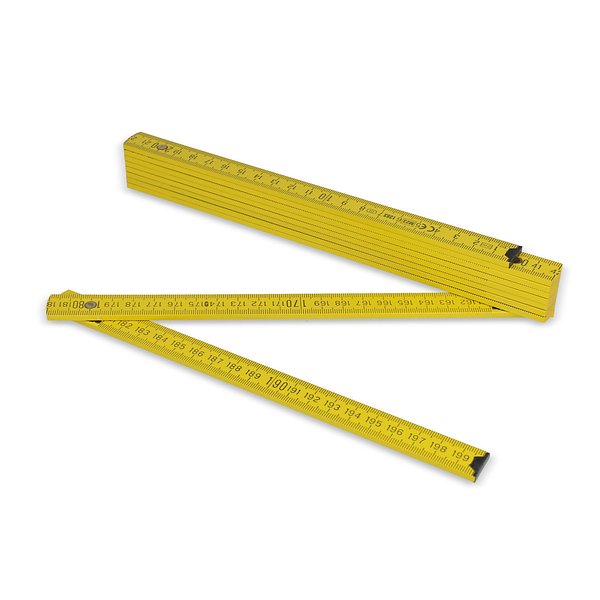 Zollstock Holz 2m Premium lackiert Dicorioli