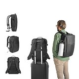 Hochverdichteter Reiserucksack aus recyceltem 600D-Polyester für 17.3"-Laptop Ansepala