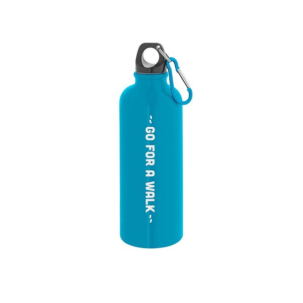Edelstahlflasche mit einwandiger Ausführung und Karabiner, 550 ml Urins
