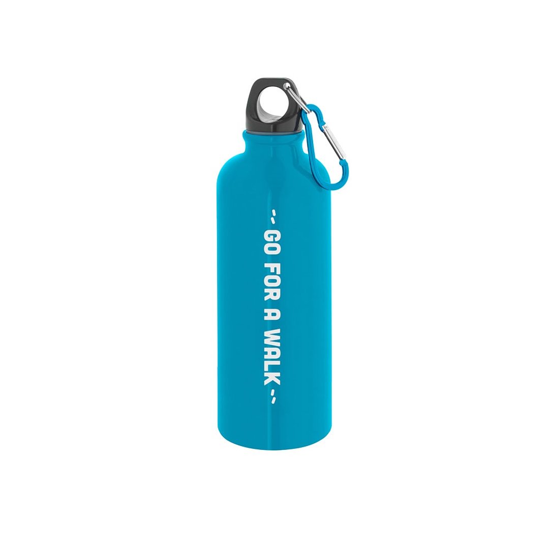 Edelstahlflasche mit einwandiger Ausführung und Karabiner, 550 ml Urins