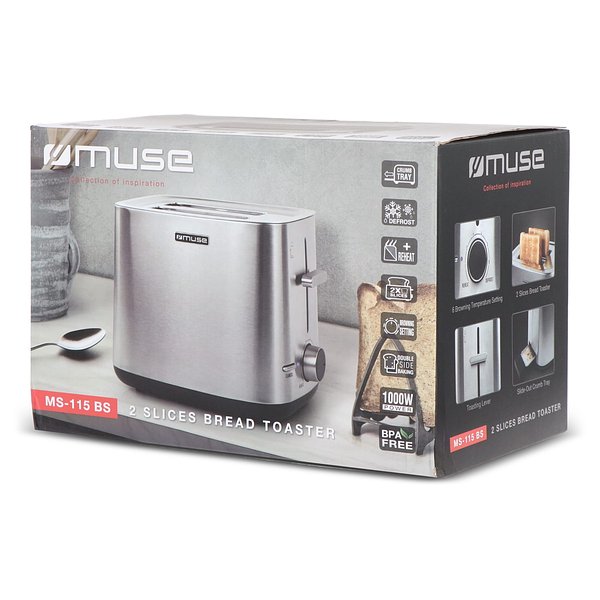 Edelstahl Toaster Helll