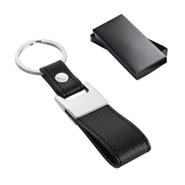 Schlüsselanhänger aus Metall und Kunstleder Giani