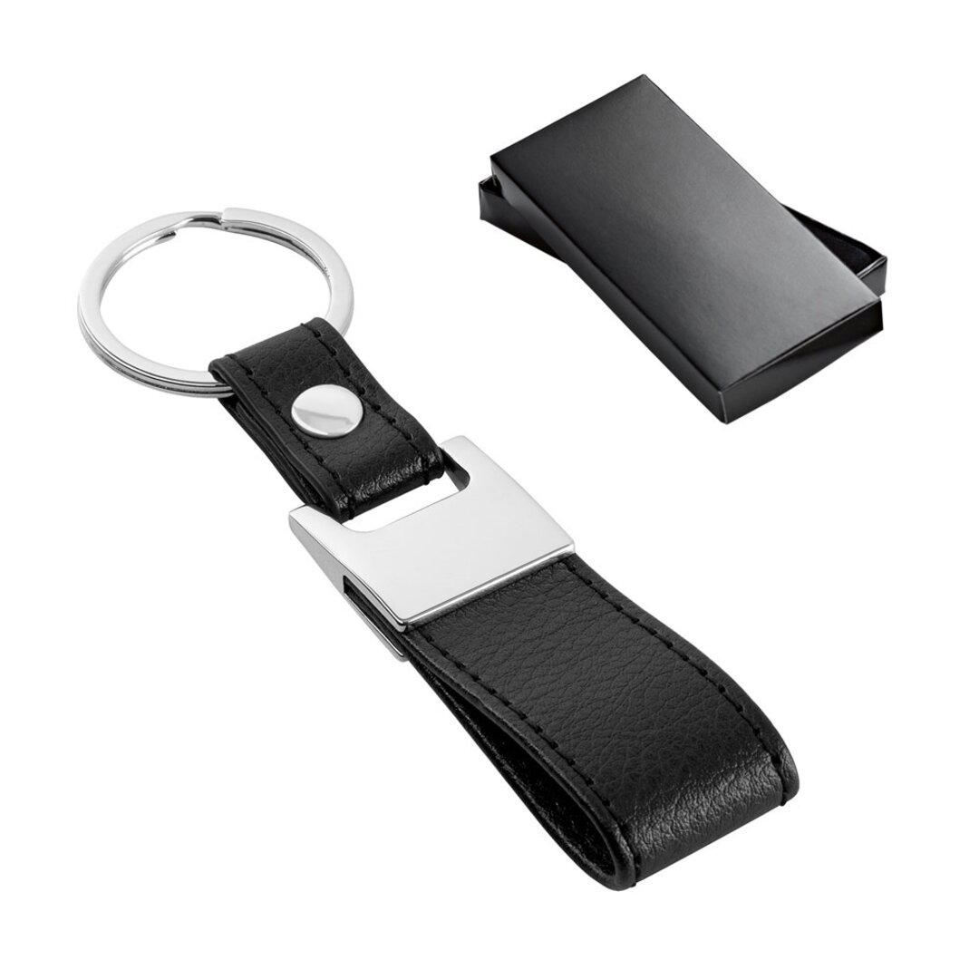 Schlüsselanhänger aus Metall und Kunstleder Giani