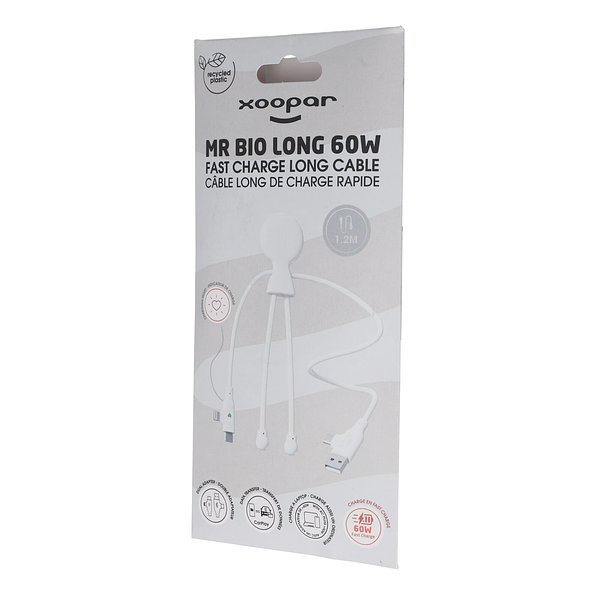 Mr. Bio Lang 60W PD Multi-Ladekabel 1.2 Meter Bendie