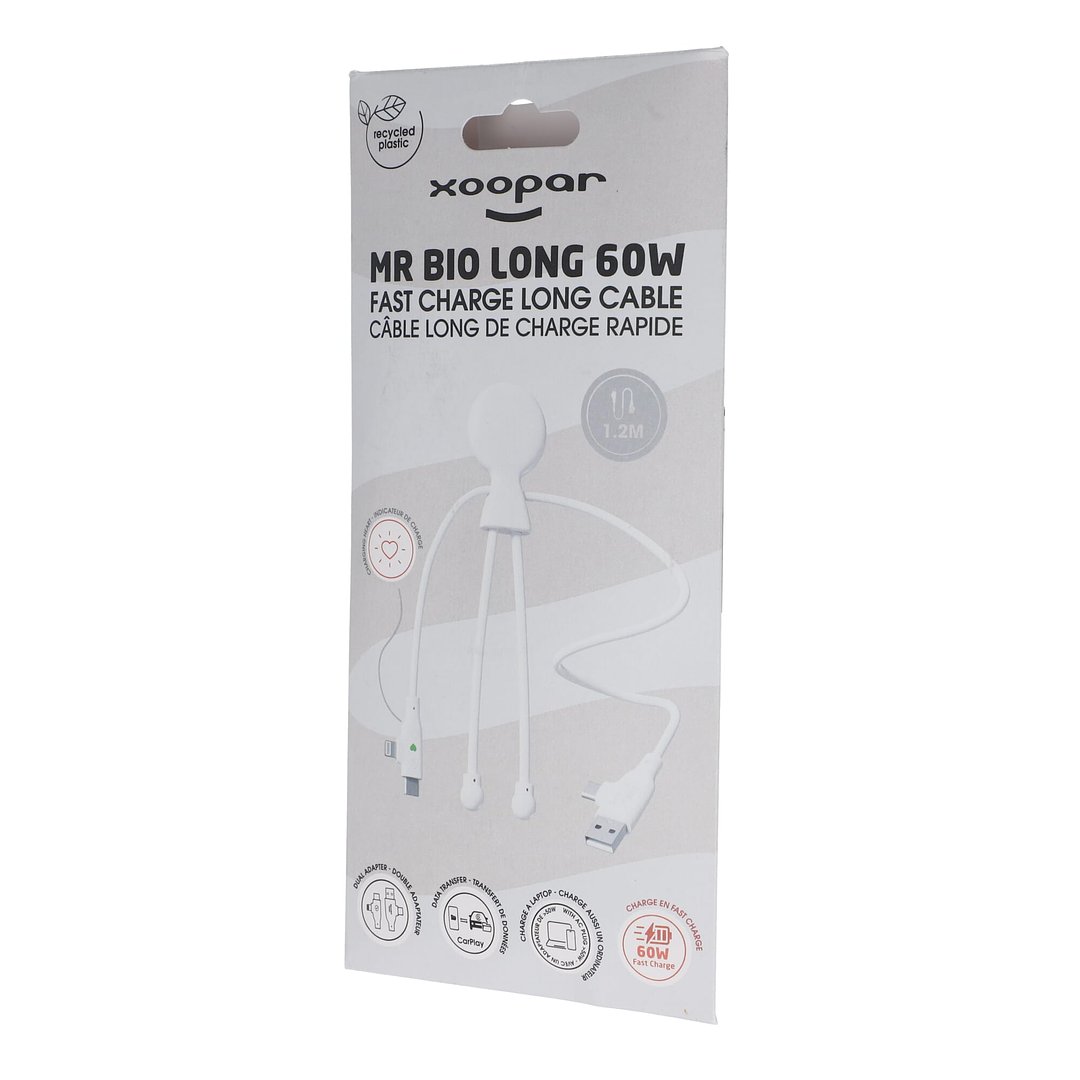 Mr. Bio Lang 60W PD Multi-Ladekabel 1.2 Meter Bendie