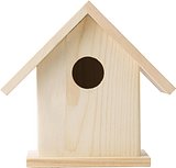 Vogelhaus mit Malset Rudesco