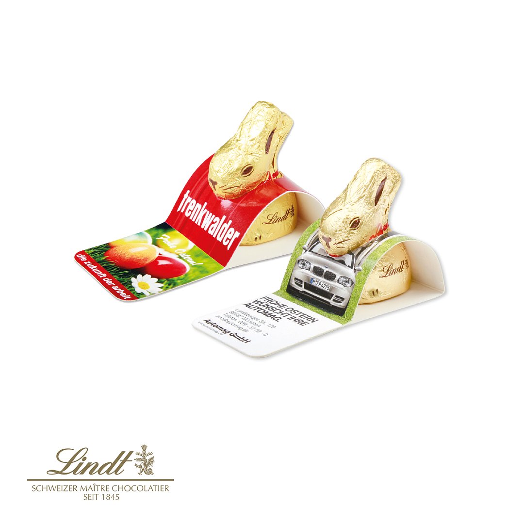 Goldhase von Lindt im Werbeaufsteller, 10 g