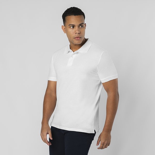 Erwachsene Weiss Polo-Shirt Idles