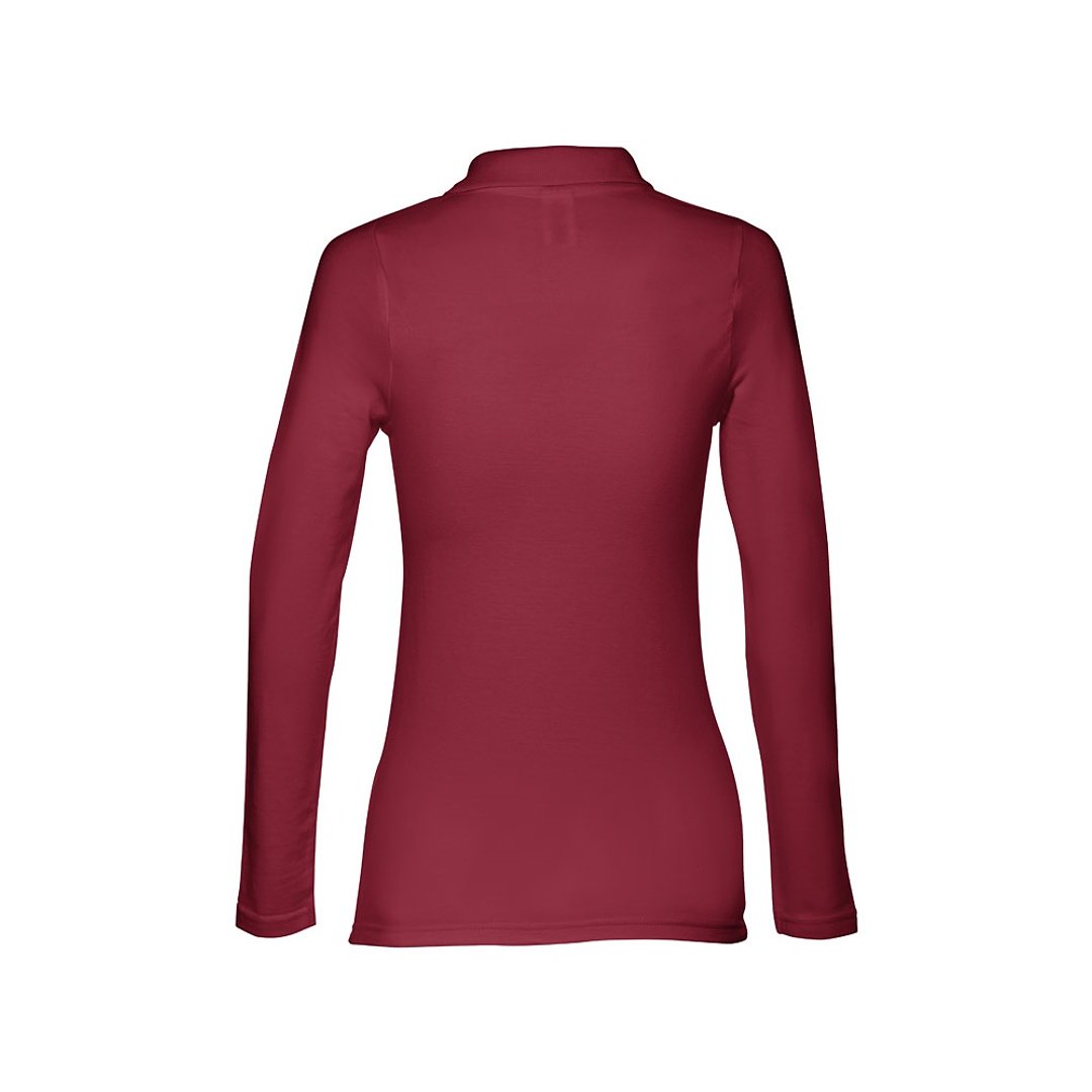 Damen Langarm-Poloshirt Palte