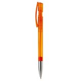 Kugelschreiber Nash Transparent mit Metallspitze Minan