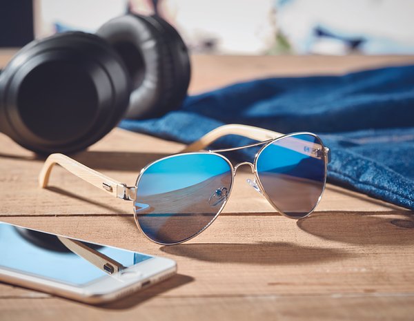 Sonnenbrille Bambus Utzia