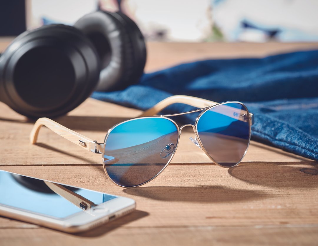 Sonnenbrille Bambus Utzia