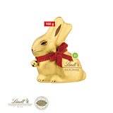 Werbekartonage „Lindt Goldhase“ 100 g auf Graspapier