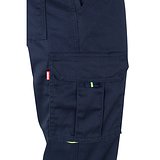 Zweifarbige Stretch-Hose mit mehreren Taschen (240 g/m²), aus Baumwolle (46 %), EME (38 %) und Polyester (16 %) Trineli