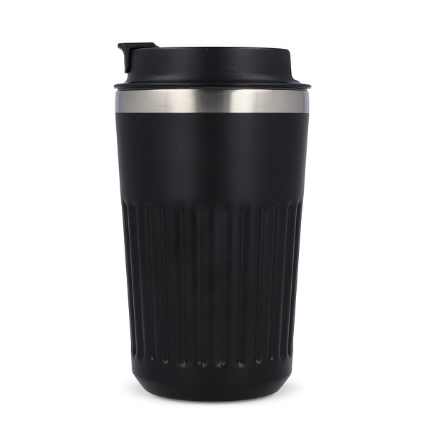 Recycelter Edelstahl-Thermobecher für Kaffee zum Mitnehmen, 400 ml Natianng