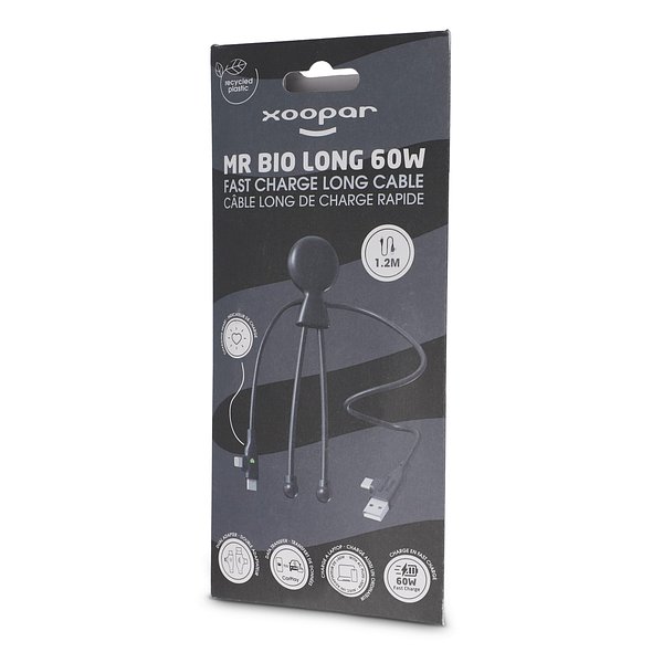 Mr. Bio Lang 60W PD Multi-Ladekabel 1.2 Meter Bendie